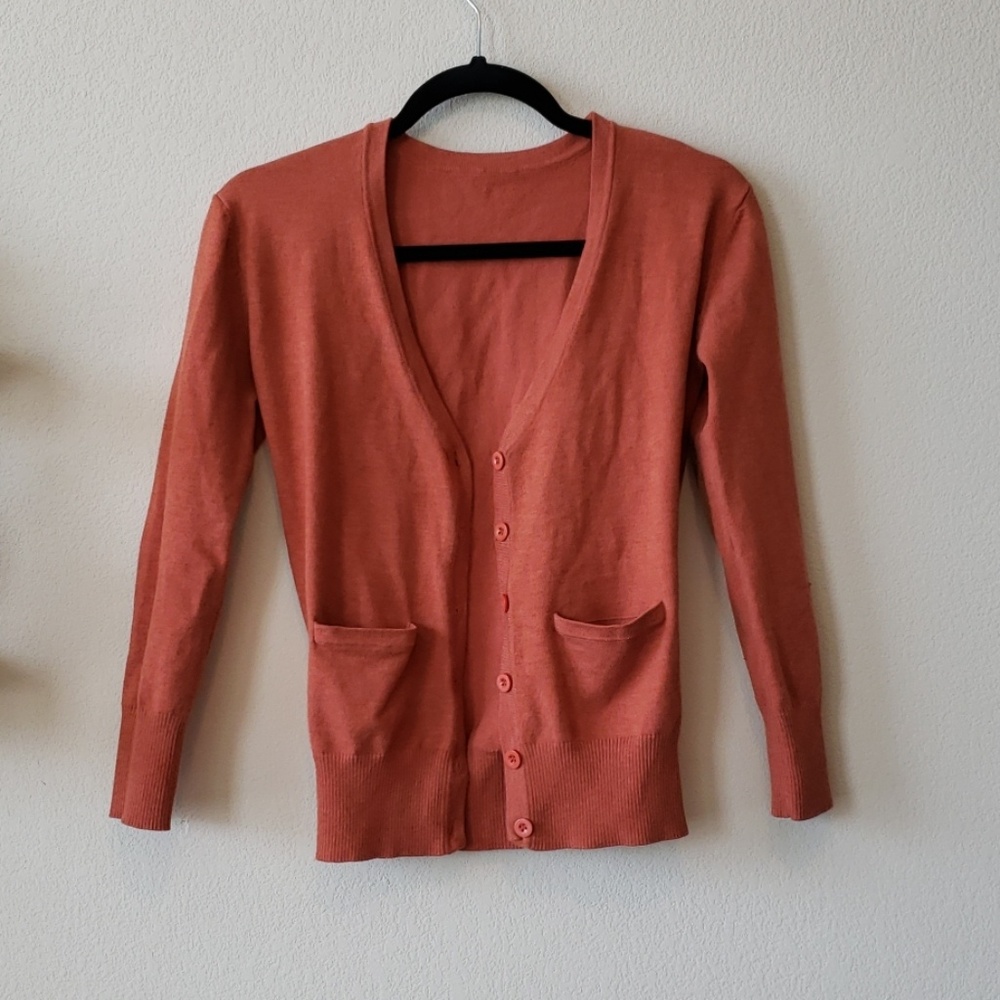 Cardigan with elbow patches size small